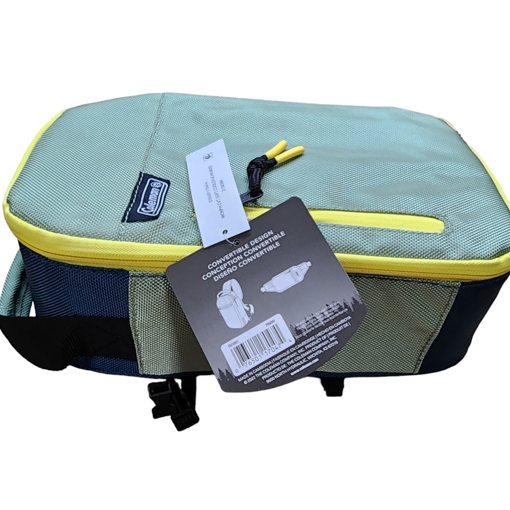 Coleman Green and Yellow Bike Handlebar Bag - Picture 10 of 13